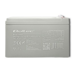 Qoltec Akumulator AGM | 12V | 14Ah | Bezobsługowy | Wydajny | LongLife | do UPS, security