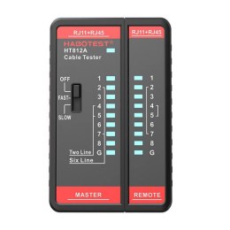 Tester przewodów sieciowych RJ11 / RJ45 Habotest HT812A