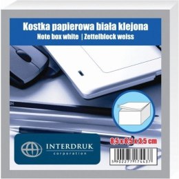 KOSTKA PAPIEROWA 85x85x50mm KLEJONA BIAŁA