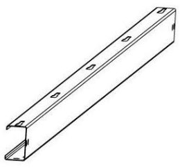 SZYNA WZDŁUŻNA L3350 (PROFIL 85x50x1.5), CORAB XPF_WS006N.2.004U