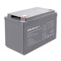 Qoltec Akumulator AGM | 12V | 100Ah | 28.1kg | Bezobsługowy | Mocny | LongLife | do UPS, kampera, łodzi, pieca