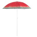 Parasol ogrodowy plażowy regulowany łamany 150cm arbuz UV