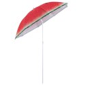 Parasol ogrodowy plażowy regulowany łamany 150cm arbuz UV