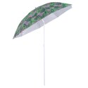 Parasol ogrodowy plażowy regulowany łamany 150cm liście UV