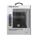 Qoltec Inteligentny czytnik chipowych kart ID SCR-0643 | USB 2.0 + Adapter USB-C