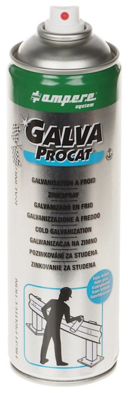 FARBA GALWANIZUJĄCA GALVA-PROCAT SPRAY 500 ml SUPER POŁYSK AMPERE