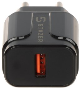 ŁADOWARKA SIECIOWA USB 5V/3A/USB-QUICK3.0/B STAZER