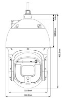 KAMERA IP SZYBKOOBROTOWA ZEWNĘTRZNA SD8A440-HNF-PA - 4 Mpx, 5.6 ... 223 mm DAHUA