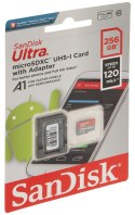 KARTA PAMIĘCI SD-MICRO-10/256-SANDISK microSD UHS-I, SDXC 256 GB SANDISK