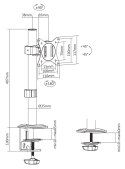 UCHWYT BIURKOWY MONITORA BRATECK-LDT66-C01