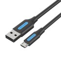 Kabel USB 2.0 A do Micro USB Vention COLBH 3A 2m czarny