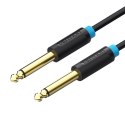 Kabel audio TS 6,35mm Vention BAABF 1m, czarny