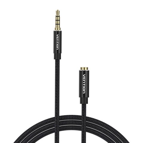 Kabel audio TRRS 3,5mm męski do 3,5mm żeński Vention BHCBI 3m czarny