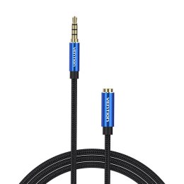 Kabel audio TRRS 3,5mm męski na 3,5mm żeński Vention BHCLI 3m niebieski