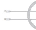 Kanex DuraBraid - Kabel połączeniowy USB-C (Power Delivery) na Lightning certyfikat MFi 1,2 m (Silver)