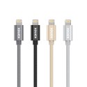 Kanex DuraBraid - Kabel połączeniowy USB-C (Power Delivery) na Lightning certyfikat MFi 1,2 m (Silver)