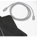 Kanex DuraBraid - Kabel połączeniowy USB-C (Power Delivery) na Lightning certyfikat MFi 1,2 m (Silver)