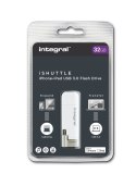 Integral iShuttle - pamięć przenośna 32 GB ze złączem USB oraz Lightning certyfikat MFi