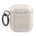 Karl Lagerfeld Choupette Head Glitter - Etui Airpods (złoty)