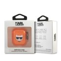 Karl Lagerfeld Choupette Head - Etui Airpods (fluo pomarańczowy)