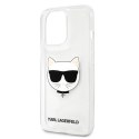 Karl Lagerfeld Choupette Head - Etui iPhone 13 Pro Max (przezroczysty)