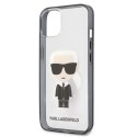 Karl Lagerfeld Ikonik Karl - Etui iPhone 13 mini (przezroczysty / czarna ramka)