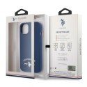 US Polo Assn Silicone Logo - Etui iPhone 13 mini (granatowy)