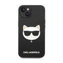 Karl Lagerfeld Choupette Head MagSafe Silicone - Etui iPhone 14 Plus (czarny)