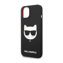 Karl Lagerfeld Choupette Head MagSafe Silicone - Etui iPhone 14 Plus (czarny)