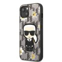 Karl Lagerfeld Iconic Karl Flower - Etui iPhone 13 (szary)