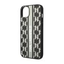 Karl Lagerfeld Monogram Stripe - Etui iPhone 14 Plus (szary)