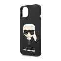 Karl Lagerfeld Silicone Ikonik Karl`s Head - Etui iPhone 14 (czarny)