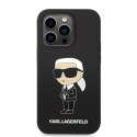 Karl Lagerfeld Silicone NFT Ikonik MagSafe - Etui iPhone 14 Pro (czarny)