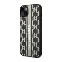 Karl Lagerfeld Monogram Stripe - Etui iPhone 14 (szary)