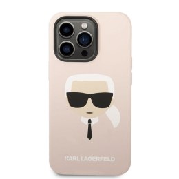 Karl Lagerfeld Silicone Ikonik Karl`s Head MagSafe - Etui iPhone 14 Pro Max (różowy)