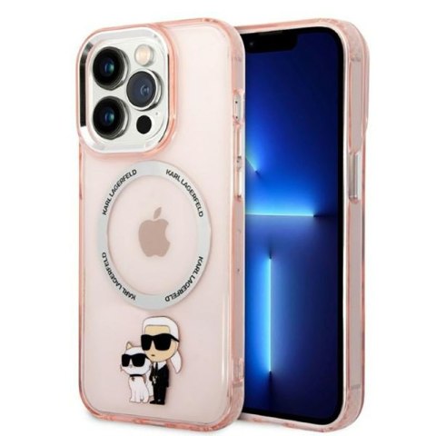 Karl Lagerfeld IML NFT Karl & Choupette Magsafe - Etui iPhone 14 Pro Max (różowy)