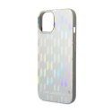 Karl Lagerfeld Monogram Iridescent - Etui iPhone 14 Plus (srebrny)