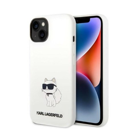 Karl Lagerfeld Silicone NFT Choupette - Etui iPhone 14 Plus (biały)