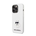 Karl Lagerfeld Silicone NFT Choupette - Etui iPhone 14 Pro Max (biały)