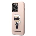 Karl Lagerfeld Silicone NFT Ikonik MagSafe - Etui iPhone 14 Pro (różowy)