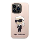 Karl Lagerfeld Silicone NFT Ikonik MagSafe - Etui iPhone 14 Pro (różowy)