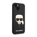 Karl Lagerfeld Silicone Ikonik Karl`s Head - Etui iPhone 14 Plus (czarny)