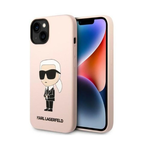 Karl Lagerfeld Silicone NFT Ikonik - Etui iPhone 14 Plus (różowy)