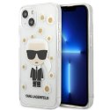 Karl Lagerfeld Iconic Karl Flower - Etui iPhone 13 Mini (przezroczysty)