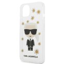 Karl Lagerfeld Iconic Karl Flower - Etui iPhone 13 Mini (przezroczysty)