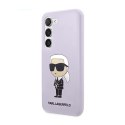 Karl Lagerfeld Silicone NFT Ikonik - Etui Samsung Galaxy S23+ (fioletowy)