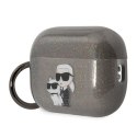 Karl Lagerfeld Glitter NFT Karl & Choupette - Etui AirPods Pro 2 (czarny)