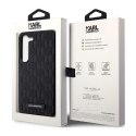 Karl Lagerfeld Saffiano Monogram Metal Logo - Etui Samsung Galaxy S23 (czarny)