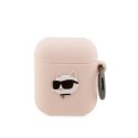 Karl Lagerfeld Silicone NFT Choupette Head 3D - Etui AirPods 1/2 gen (różowy)