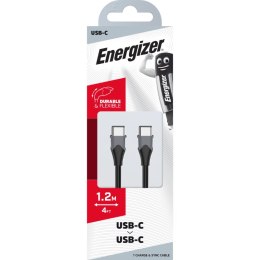 Energizer Classic - Kabel połączeniowy USB-C do USB-C 1.2m (Czarny)